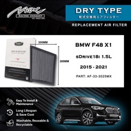 BMW F48 X1 sDrive18i 1.5L 2015 to 2021 33-3025MX Max Racing Exhaust Performance Drop-in Dry Type Air