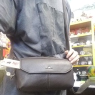 RAV DESIGN ORIGINAL 1 BAG 4WAYS GENUINE LEATHER SLING BAG /WAIST BAG /CLUTCH BAG AND CROSSBODY BAG
