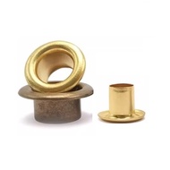 Lattice eyelets 6mm, 8mm, 10mm, 12mm 7mm high legs YELLOW IRON canvas eyelets With temples