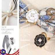 Ring brooch tudung mutiara Muslimah Cincin Tudung Scarf Buckle Tudung Ring Tudung Bawal Ring Tudung 