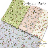 Crinkle Cringkle Posie Pattern Fabric 0.5 meters