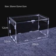 Transparent Reptile Pet Breeding Box Crawling Pet Feeding Box Lizard Silkworm Scorpion Beetle Insect
