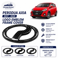 Perodua Axia 2017-2025 logo emblem frame cover accessories