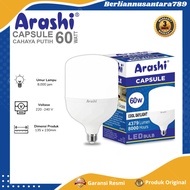 CAHAYA ARASHI Capsule LED Bulb 60Watt Bright White Light E27 LED Bulb - 1 Year Official HANNOCHS War