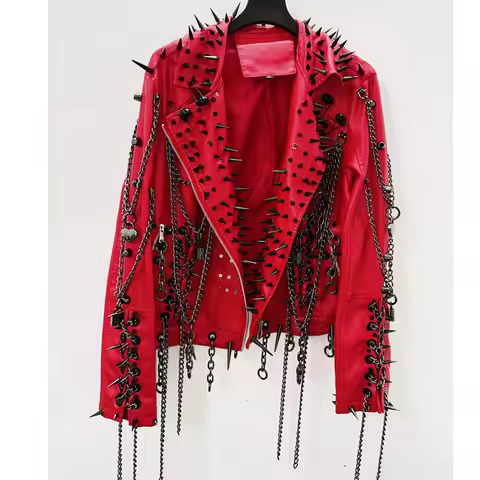 harajuku Jacket vintage Leather vintage Jacket gothic Jacket gothic clothes y2k fashion gothicLeathe