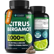 Secret Element Citrus Bergamot Extract 1000mg - Citrus Bergamot Supplement for Heart, Immune System 