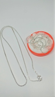 PSN-004 สร้อยคอเงิน หนา 2 มิล ความยาว 40/45/60ซม