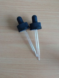 10PCS Pipet Kaca Chidlock Hitam Lancip 60ml Tutup Dropper Pipet