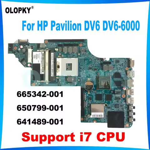 665342-001 650799-001 641489-001 Motherboard for HP Pavilion DV6 DV6-6000 laptop motherboard HD6770M