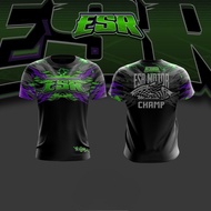 2024 CHAMP ESR T-Shirt Summer Outdoor Sports Motorcycle Quick-drying Short-sleeved T-shirt Street Mo