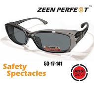 แว่นเซฟตี้ถอดเปลี่ยนเลนส์ได้ ZEEN PERFECT ZP101 with ANSI Z87.1 ป้องกัน UV400 High impact Resistant 