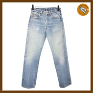 【Direct from Japan】1980s USA-made Levi's 501 denim pants, blue (men's W30 L32), pre-owned.