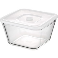 Iwaki Heat-Resistant Glass Airtight Container White Deep Type LL 19.0cm Width × 19.0cm Depth × 11.0c