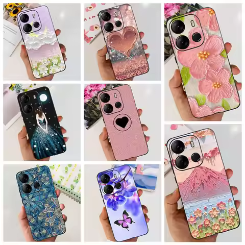 For Itel P40 Plus ItelP40 P40+ Phone Case Matte Soft Silicone Coque Fundas Women Fashion Coques For 