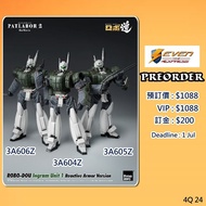 【預訂】Threezero: ROBO-DOU Ingram Unit 1 / 2/ 3 Reactive Armor Version 機動警察劇場版Ⅱ 英格倫 1, 2, 3 號機 (自選) @Se