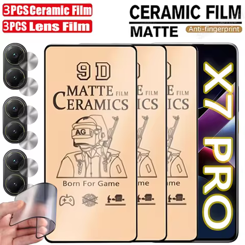 6IN1 Matte Ceramic Film For Poco X7 Pro X6 X5 X4 GT X3 NFC Screen Protector For Poco F6 Pro F5 F4 GT