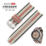 Substitute Burberry Burberry BU7600/BU7680 Waterproof Woven Plaid Canvas Genuine Leather Watch Strap