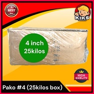 ¤ Common Nail Per Box All Sizes 25kilos per box (Locally made Philippines exact kilo)