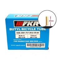 16”, 26" FKR Basikal Tube  - Bicycle Butyl Inner Tube - FKR Series - Car/Motor Valve(American Valve)