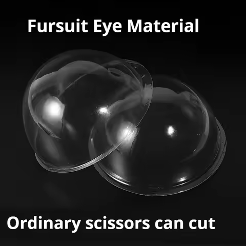 Transparent Soft Plastic Hemispherical Fursuit Beastly Eyes DIY Material Furry Animal Fursuit Eyes M