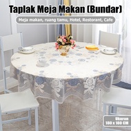 Round Tablecloth Size 180x180cm__Dining Table Cloth PVC Material__Tablecloth - D45-C