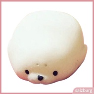   Cute Soft White Seal Stress Relieve Squishy Squeeze Healing Toy Adult Kids Gift