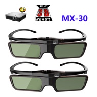 2Pcs 3D Active Shutter DLP-LINK 3D Glasses For Xgimi Z4X/H1/Z5 Optoma HD142X Sharp LG Suitable Fo Acer H5360 Jmgo Benq W1070+ Projectors