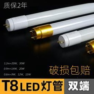 led燈管t8日光燈0.60.91.2米長條燈超亮家用節能支架螢光燈光管