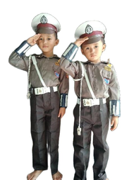 BAJU POLISI ANAK / SETELAN / SERAGAM / KOSTUM PROFESI ANAK POLISI POCIL