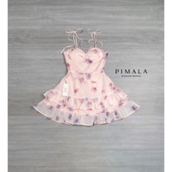 #Pimala Brand⭐️เดรสสายเดี่ยวผูกโบว์ลายน่ารักมากก ลุคนี้ใส่มาออร่าารักสุดๆไปเลยค้า