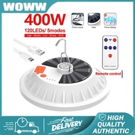 400W 200W Rechargeable LED Bulb Lamp Remote Control Solar Charge 120/60 lamp beads Portable Emergenc