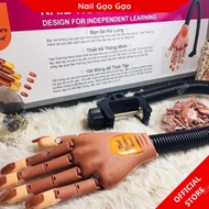 Articulated Fake Hand for Nail Art Learning, Free 100 Pieceg