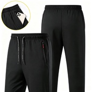 Sweatpants Tracksuit High Quality Seluar Lelaki Ice Silk Tracksuit Men Seluar Track Lelaki Elasticit