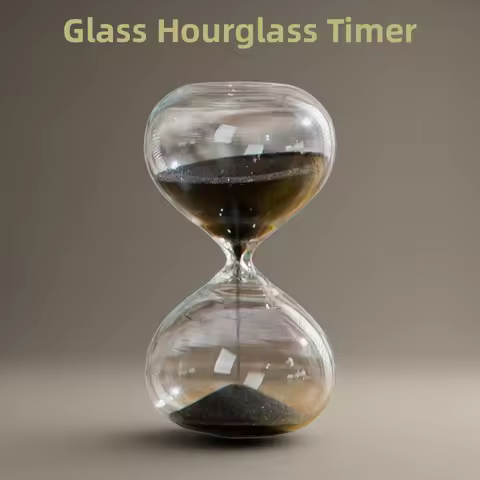 Decorative Glass Hourglass 5/10/15/30/60 Minutes Hourglass Sand Timer Time Management Tool Creative