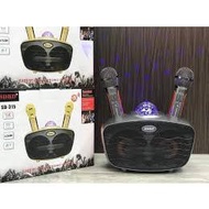 SDRD SD315 Karaoke Microphone Speaker with 2*Microphone LED MIC Bluetooth Karaoke Home System Portable Microphone Speake