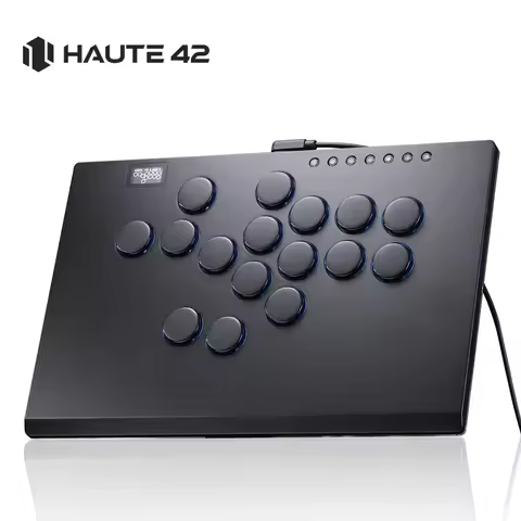 Haute42 Aluminium Alloy joystick Arcade Hitbox Leverless Controller Controle Arcade For PC/ Ps4 / ps