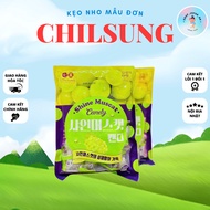 (HSD 9/2026) Chilsung Peony Grape Candy 250gram Korean