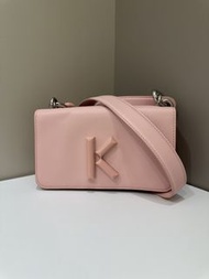 KENZO Kandy 粉紅色皮革斜背包