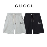Gucci Fore Body Signature Letter Printed logo Shorts Five-point Pants Drawstring Men Women Couple St