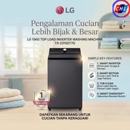 LG 15KG TOP LOAD WASHING MACHINE TX-2315DT7G WITH INTELLIGENT FABRIC CARE