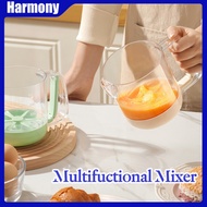 Multifuctional Egg Mixer Hand Mixer Hand-Pressed Cream Baking Mixer Hand Mixer Tool with Clear Measu