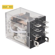 DC 12V Coil 10A 240VAC 28VDC DPDT Electromagnetic Relay JQX-13F2Z