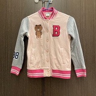 bossini  Line Friends 粉色 熊大棒球保暖外套 近全新 女童外套