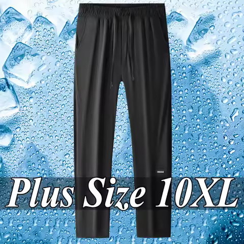 Men Summer Sweatpants Plus Size 8XL 9XL 10XL High Elastic Gym Joggers Large Size Quick Drying Runnin