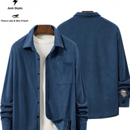 TEMU เสื้อแจ็คเก็ตผ้าคอร์ดินัยชาย OBM ฤดูใบไม้ร่วง/ฤดูหนาว สไตล์ลำลอง คอปก ทนทานและสวมใส่สบาย เหมาะส