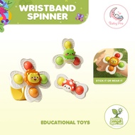 Smart Sprout Kids 2 in 1 Wristband Spinner Toy Fidget Bracelet & Suction Spinner For Table Play