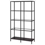 IKEA VITTSJÖ 層架組合 (黑褐色)