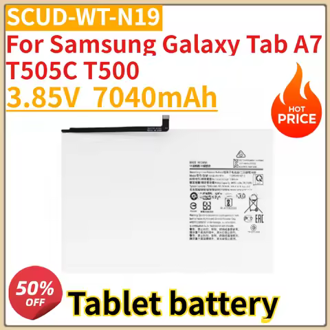High Quality 3.85V 7040mAh SCUD-WT-N19 Battery for Samsung Galaxy Tab A7 T505C T500 Tablet Replaceme