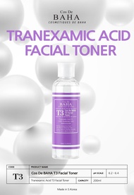 Cos De BAHA-Advanced 3% Tranexamic Acid Facial Toner with Hyaluronic Acid for Balanced Hydrated Skin