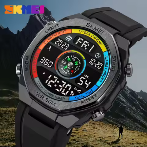 SKMEI 2209 Sports Electronic Watch Men's Outdoor Sports Compass Electronic Watch Multifunctional Wat